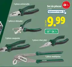 Lidl PARKSIDE Set de pinces offre