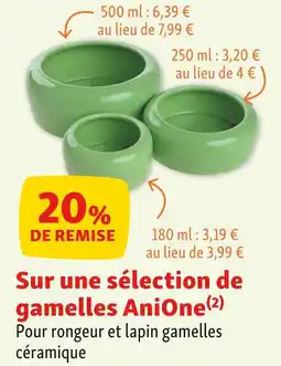 Maxi Zoo ANIONE 20% DE REMISE Sur une sélection de gamelles AniOne offre