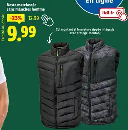 Lidl Parkside Veste matelassée sans manches homme offre