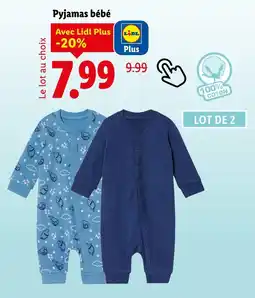 Lidl Lidl Pyjamas bébé offre