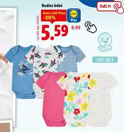 Lidl Lidl Bodies bébé offre