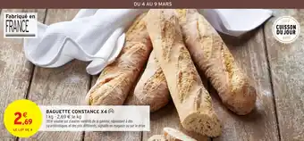 Intermarché Baguette constance x4 offre