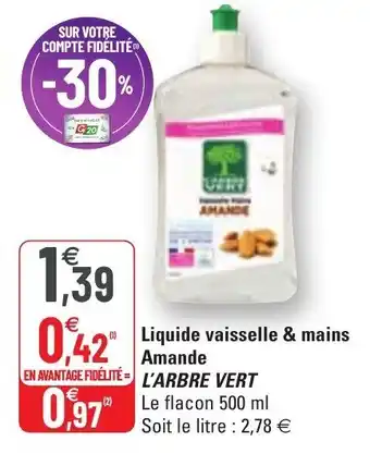 G20 Liquide vaisselle & mains offre