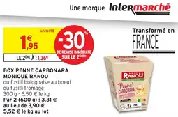 Intermarché Box penne carbonara monique ranou offre