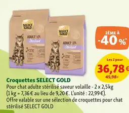 Maxi Zoo SELECT GOLD Croquettes offre