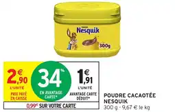 Intermarché Poudre cacaotée nesquik offre