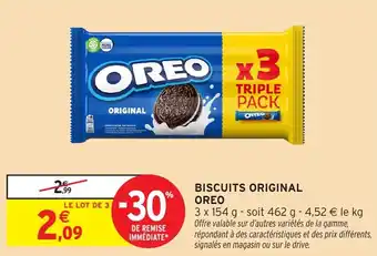 Intermarché Biscuits original oreo offre