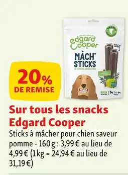 Maxi Zoo EDGARD COOPER Sur tous les snacks offre