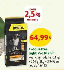 Maxi Zoo Croquettes light Pro Plan offre