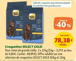 Maxi Zoo SELECT GOLD Croquettes offre