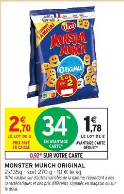 Intermarché Monster munch original offre