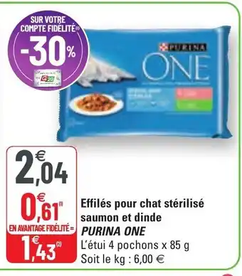 G20 Effilés pour chat stérilisé offre