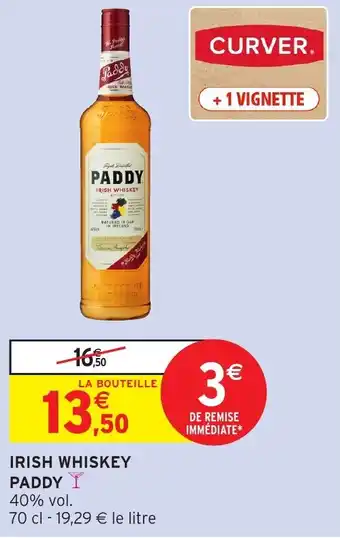 Intermarché Irish whiskey paddy offre