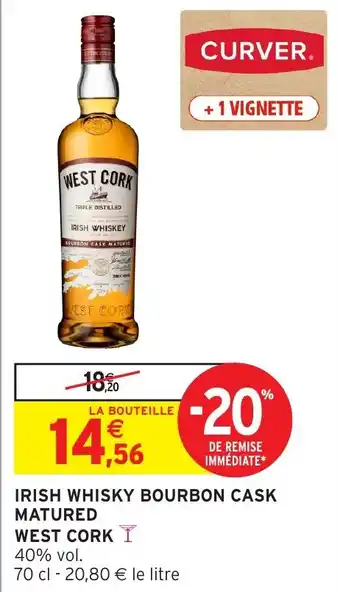 Intermarché Irish whisky bourbon cask matured west cork offre