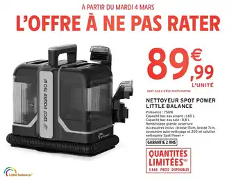 Intermarché Nettoyeur spot power little balance offre