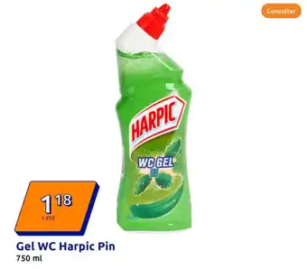 Action Gel WC Harpic Pin offre