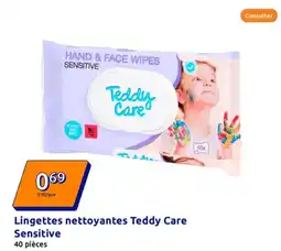 Action Lingettes nettoyantes Teddy Care Sensitive offre