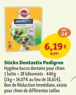 Maxi Zoo PEDIGREE Sticks Dentastix offre