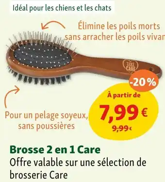 Maxi Zoo Brosse 2 en 1 Care offre