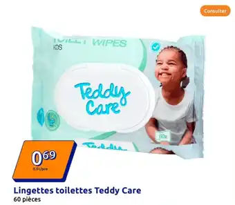 Action Lingettes toilettes Teddy Care offre