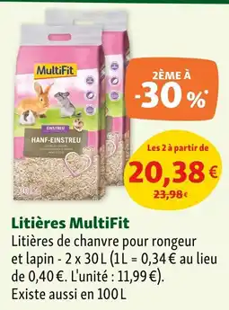 Maxi Zoo MULTIFIT Litières offre