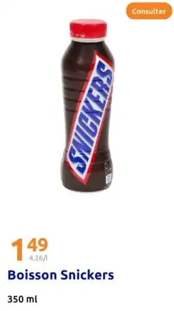 Action Boisson Snickers offre