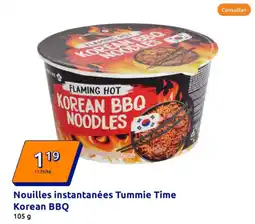 Action Nouilles instantanées Tummie Time Korean BBQ offre