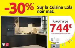 Mr Bricolage Sur la Cuisine Lola noir mat. offre