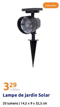 Action Lampe de jardin Solar offre