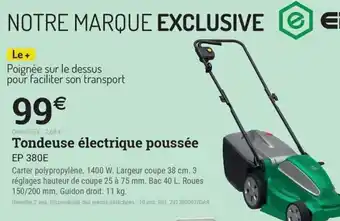 Espace emeraude Tondeuse électrique poussée offre