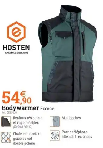 Espace emeraude HOSTEN Bodywarmer Ecorce offre