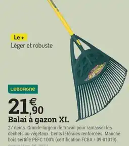 Espace emeraude Balai à gazon XL offre