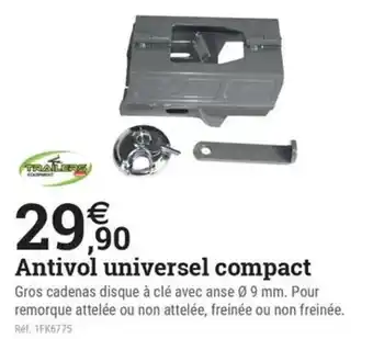 Espace emeraude Antivol universel compact offre