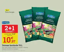 Espace emeraude FERTILIGENE Terreau horticole offre