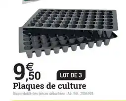 Espace emeraude Plaques de culture offre