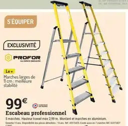 Espace emeraude S'ÉQUIPER Escabeau professionnel offre