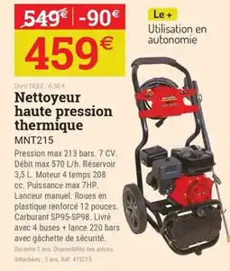 Espace emeraude Nettoyeur haute pression thermique offre