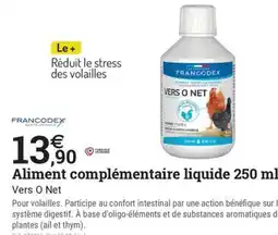 Espace emeraude FRANCODEX Aliment complémentaire liquide offre