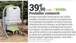 Espace emeraude KERBL Poulailler connecté offre