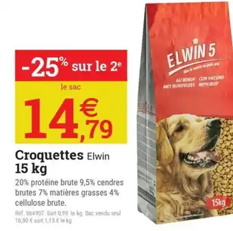 Espace emeraude ELWIN 5 Croquettes offre