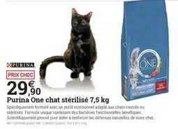 Espace emeraude PURINA ONE e chat stérilisé offre