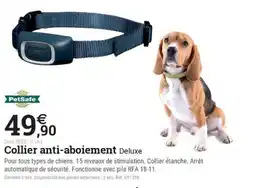 Espace emeraude PETSAFE Collier anti-aboiement Deluxe offre