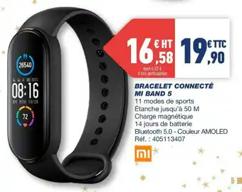 Xiaomi bracelet connecté mi band 5