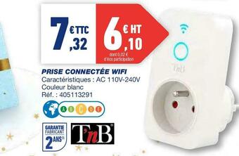 Tnb prise connectée wifi