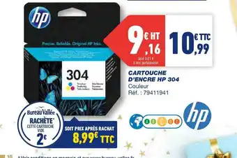 Bureau Vallée Hp cartouche d’encre 304 offre