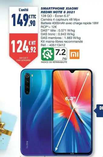 Xiaomi smartphone redmi note 8 2021