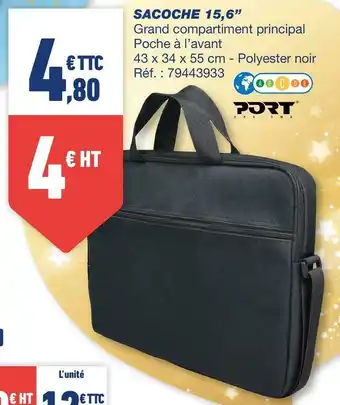 Bureau Vallée Port sacoche 15,6’’ offre