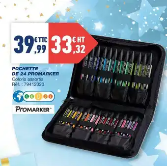 Bureau Vallée Promarker pochette de 24 promarker offre