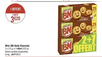 Géant Casino Bn mini bn goût chocolat offre