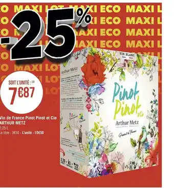 Arthur metz vin de france pinot pinot et cie